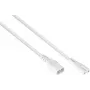 Kabelmeister Euro prailginimo kištukas C8 (tiesus) į lizdą C7 / Euro 8 (tiesus), baltas, 0,75mm², 2m (SK0870-W020)