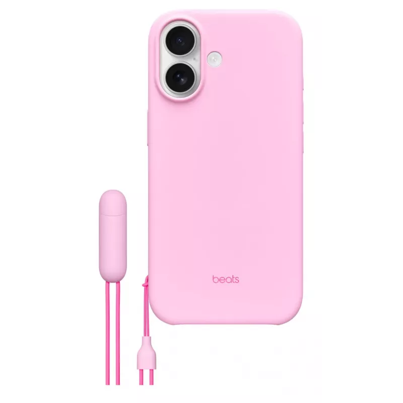 Dėklas su stovu iPhone 17 Apple Beats su MagSafe ir fotoaparato valdymu, Pebble Pink, PC & mikropluoštas