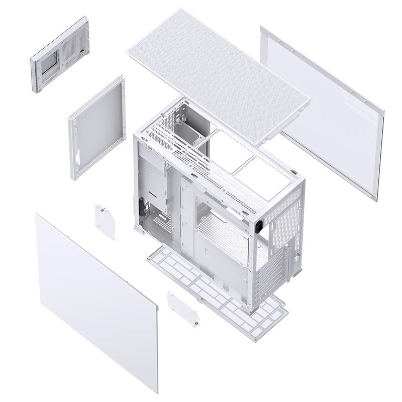 PC korpusas Jonsbo D41 STD Midi Tower baltas
