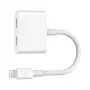 Belkin Lightning Audio + Charge RockStar kabelis, 11,5 cm, baltas F8J198btWHT