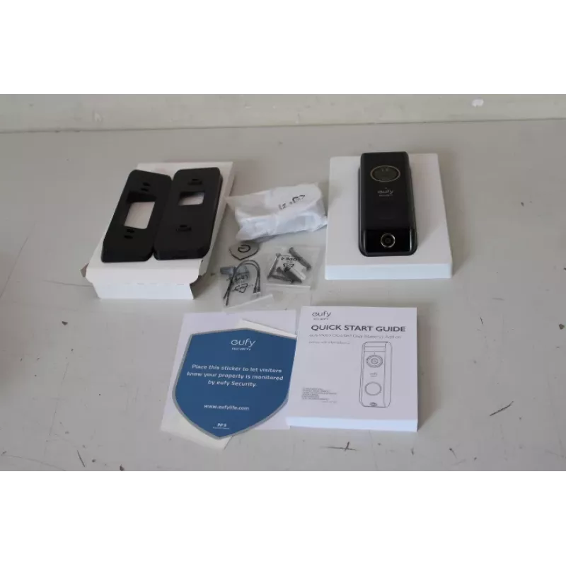 Eufy Doorbell 2 Pro (T8213G11SO) Juoda, atnaujinta (įbrėžimas viršuje)