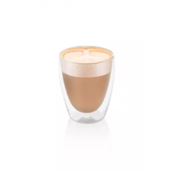 Cappuccino stiklinės Eta 240 ml permatomas borosilikatinis stiklas