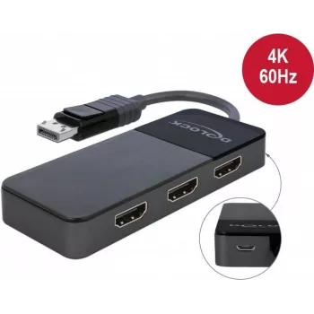 Vaizdo skirstytuvas DeLOCK 87770 DisplayPort į 3x HDMI