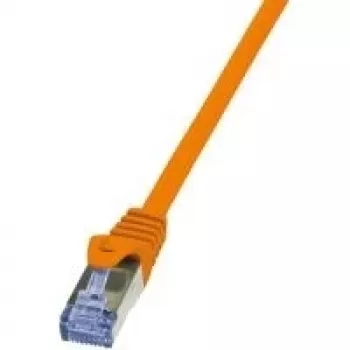 Tinklo kabelis LogiLink Cat6a S/FTP RJ-45 5 m oranžinis