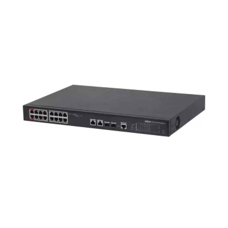 Dahua PFS4218-16ET-240-V3 L2 komutatorius, skirtas stalui ar pagrindui, 90 W