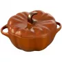 Ketaus apvalus kokotas Staub 24 cm, šalavijų žalios spalvos, modelis 40505-364-0