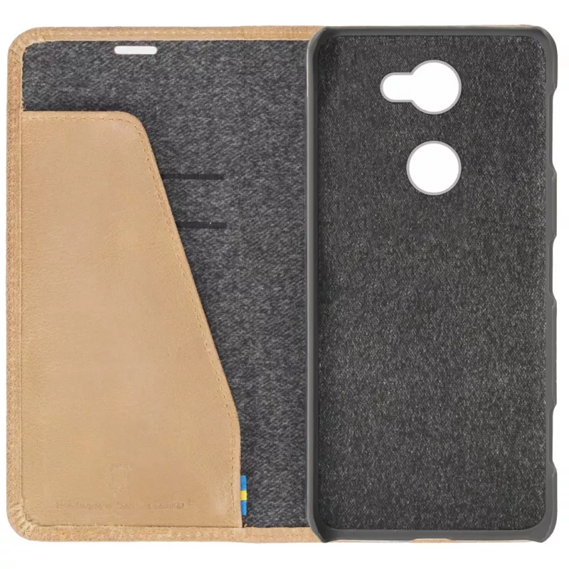 Krusell Sunne 2 Wallet Case Sony XPERIA L2 smėlio spalvos