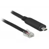 DeLock 63912 USB-C į RS-232 nuoseklusis adapteris, 1x RS-232, juodas