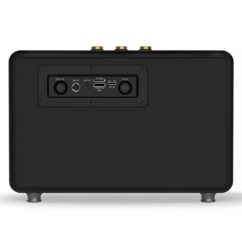 Nešiojamas stereo garsiakalbis TRACER M45 juodas – Bluetooth 5.0, 45 W RMS, FM radijas, įmontuotas mikrofonas, maitinamas baterija