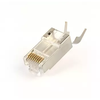 GEMBIRD RJ45 jungtys CAT7 8P8C auksuotos 15µ FTP/SFTP, pakuotė po 100 vnt.