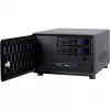 Inter-Tech SC-2100 – mažo formato (SFF) korpusas, Mini-ITX, plieninis, juodas, su veiklos, aliarmo, HDD, tinklo ir maitinimo indikatoriais (88887285)