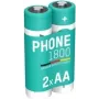 Ansmann ANS 1312-0038 - DECT NiMH akumuliatorius AA Mignon 1600 mAh 2 vnt. - baterija - Mignon (AA) (1312-0038)