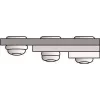 Kniedė aklavimo GESIPA 4,8x10 mm aliumininis korpusas plieninis strypelis PolyGrip (MPN 6700144)
