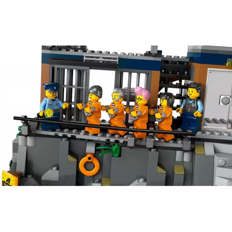LEGO City Policijos nuovada Kalėjimo sala 60419 – 980 dalių, 7 minifigūrėlės