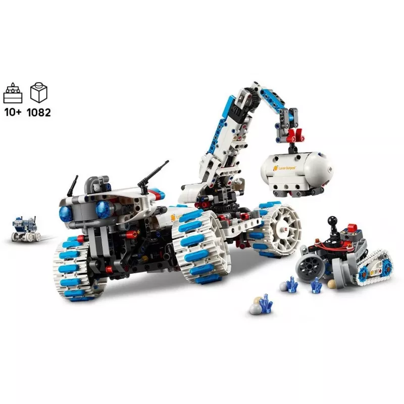 LEGO Technic 42211 Mėnulio bazės roveris – statybinis rinkinys, 1082 dalių, modulinė konstrukcija, 130×310×190 mm