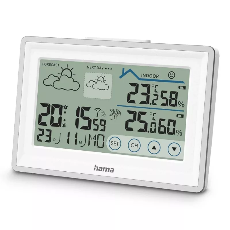 Hama 00222228 skaitmeninė orų stotelė balta