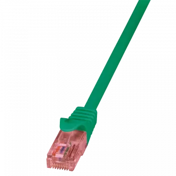 Tinklo kabelis LOGILINK 0,25 m Cat6 U/UTP su RJ-45 jungtimis, žalias