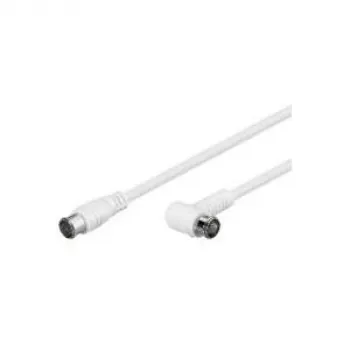 Wentronic Goobay SAT kampinis jungiamasis kabelis, F-Quick, 100% ekranuotas, baltas, 3,5 m - F kištukas (Quick) F kištukas (Quick) 90° (67349)