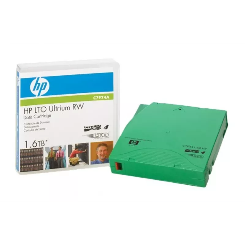 HPE LTO4 Ultrium 1.6TB duomenų kasetė, rašymui/skaitymui, tuščia juosta, 800 GB LTO, 0.496 colio (1.26 cm)