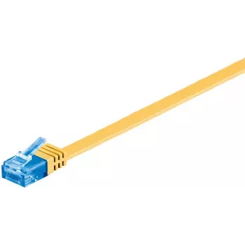 Goobay RJ-45 CAT6a tinklo kabelis 0,5 m geltonas