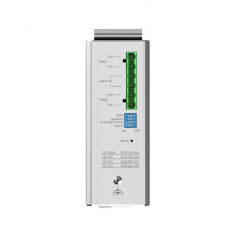 Valdomas L2 tinklo jungiklis RUIJIE RG-NIS2100-4GT2SFP-HP — 4× Gigabit RJ45, 2× SFP, PoE++ (180 W), stelažo/sienos/DIN montavimas