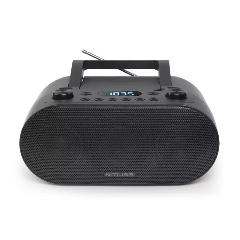 Muse M-35 BT nešiojamas radijas su Bluetooth, USB ir AUX, juodas