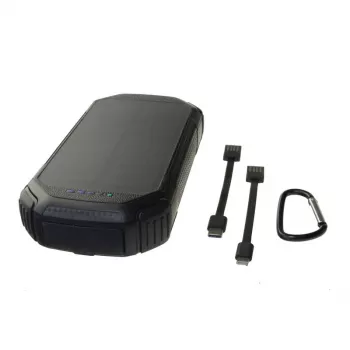 PowerNeed S20000C 20000 mAh belaidis ir laidinis power bank, LiPo, juodas