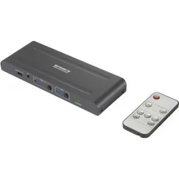 SpeaKa Professional SP-HDA-300 2+1 prievadų HDMI jungiklis su ARC (Audio Return Channel) 3480 x 2160 pikseliai (SP-10461508)