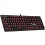 Mechaninė klaviatūra DEFENDER QUEST GK-596 – RGB foninis apšvietimas, Anti-Ghosting, laidas, kompaktiškas išdėstymas