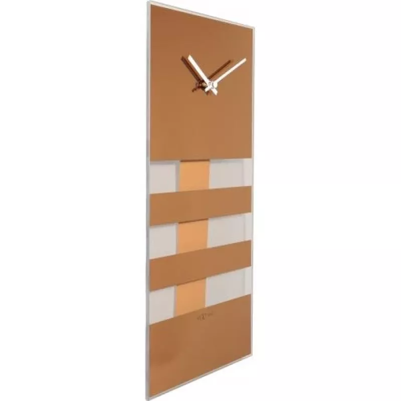 NeXtime klok 2855co Bold Stripes sieninis laikrodis, 38x19 cm, varis