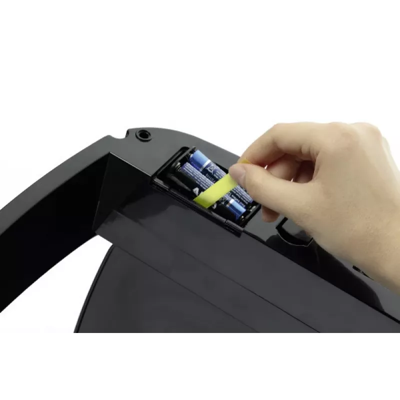 Durable NO TOUCH 35L stačiakampė šiukšliadėžė iš nerūdijančio plieno, juoda/sidabrinė