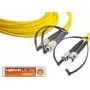 Lightwin LDP-09 FC-ST 1.0 šviesolaidinis kabelis 1 m LSOH OS2 2x FC 2x ST geltonas