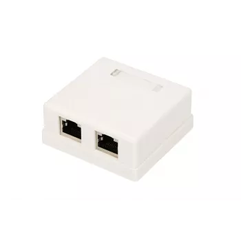 Paviršinio montavimo tinklo lizdas Extralink EX.9649 — 2× RJ45 Cat5e STP