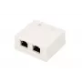 Paviršinio montavimo tinklo lizdas Extralink EX.9649 — 2× RJ45 Cat5e STP