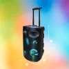 Nešiojamas Bluetooth karaoke garsiakalbis MANTA SPK0803B140 140W, su baterija, MIC/USB/microSD, FM, ekvalaizeriu, ratais