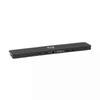 USB-C dokas, Trigubas ekranas - 4K HDMI & DP, VGA, USB 3.2 Gen 1, USB-A/C šakotuvas, GbE, 100W PD įkrovimas