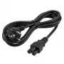 Maitinimo laidas EFB-Elektronik su įžemintu kištuku 90° - C5 180°, juodas, 3 m, 3 x 0,75 mm²
