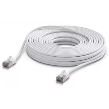 Tinklo kabelis Ubiquiti UACC-Cable-Patch-Outdoor-C6A-15M-W RJ-45 Cat6a 15 m Baltas
