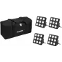 LED šviesos skydelių rinkinys EUROLITE 20000962 RGB UV – daugiaspalviai LED skydeliai su RGB ir UV šviesa