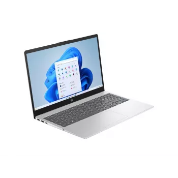 Nešiojamas kompiuteris HP 15-fc0043ny — Ryzen 3 5425U, 15,6 colio FHD, 8 GB DDR4, 256 GB SSD, Vega 6, Windows 11, Natural Silver