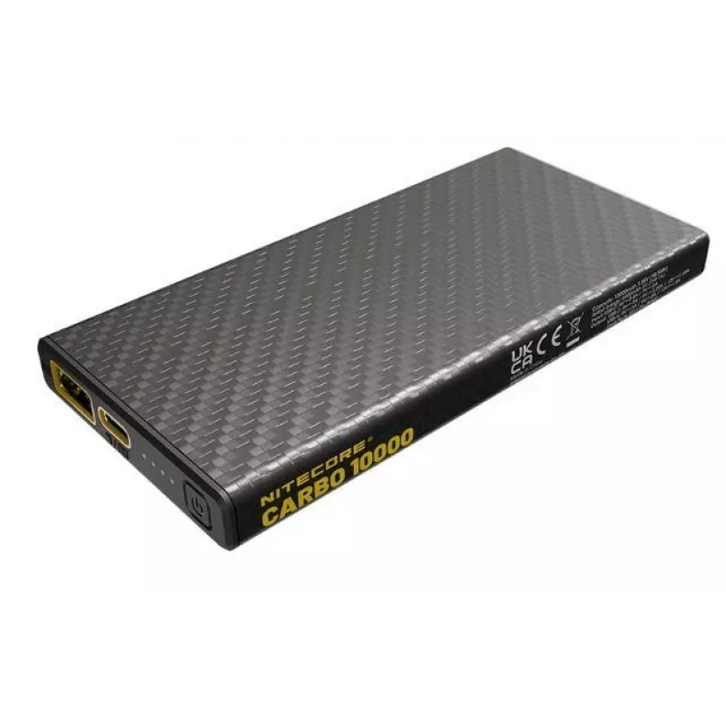 Nitecore CARBO 10000 papildomas maitinimo šaltinis, 10000 mAh, juodas