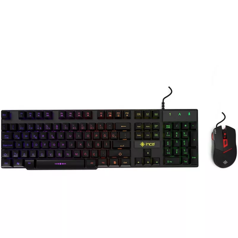 Cian Technology GmbH Cian INCA RAINBOW EFFECT MECHANICAL FEEL GAMING KEYBOARD & MOUSE SET