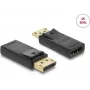 DELOCK Active DisplayPort 1.2 į HDMI adapteris 4K HDR, USB maitinamas vieno gabalo kabelis