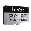 „Lexar“ 512GB UHS-I microSDXC SILVER PLUS atminties kortelė
