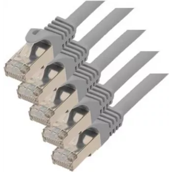 Tinklo kabelis ShiverPeaks BS75511-0.25B-SET5, 0,25 m, Cat7, S/FTP, mėlynas