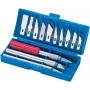 Pjovimo įrankių rinkinys Basetech 482781 — 16 rankinių drožybos įrankių
