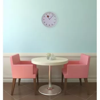 NeXtime 3048 Color Change sieninis laikrodis, Ø28 cm, baltas / įvairiaspalvis