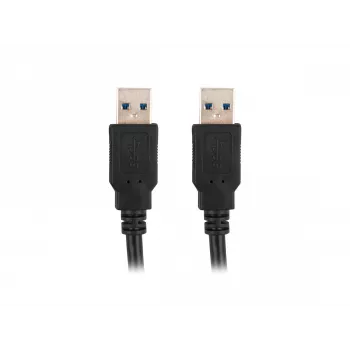 USB A – USB A kabelis LANBERG CA-USBA-30CU-0018-BK — USB 3.2 Gen 1 (5 Gbit/s), 1,8 m, juodas