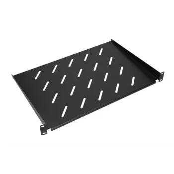 Rack lentyna Extralink SHELF 1U 19 colių sieninėms spintoms, 1U, 300 mm, juoda, metalinė