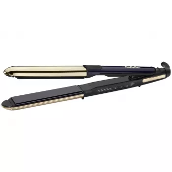 Tiesintuvas plaukams BABYLISS ST484E – keraminės plokštelės, Warm technologija, 230 V, 3,3 m laidas, juodas/auksinis
